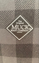 Load image into Gallery viewer, Muck Boots Company Womens Hale Black And Gray Plaid Print Tall Rain Boots Size 9
