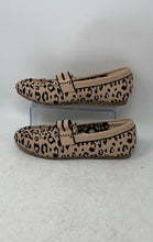 Load image into Gallery viewer, Vespiero Womens Beige Animal Print Moc Toe Slip-On Loafer Shoes Size 13W
