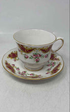 Load image into Gallery viewer, Queen Anne Ceramic White Serving Floral Tea Coffee Cup And Plate Set
