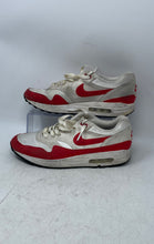 Load image into Gallery viewer, Nike Womens Air Max 1 CN9672-991 White Red Lace-Up Sneaker Shoes Size 12
