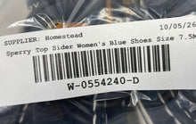 Load image into Gallery viewer, Sperry Top Sider Womens Bahama 2.0 Blue Leather Slip-On Boat Shoes Size 7.5M
