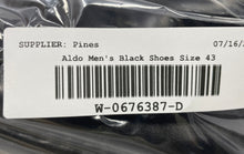 Load image into Gallery viewer, Aldo Mens Black Leather Slip-On Square Toe Loafer Shoes Size EUR 43
