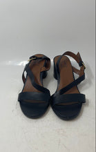 Load image into Gallery viewer, Naturalizer Womens Arianna Black Leather Block Heel Slingback Sandals Size 8.5
