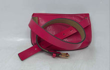 Load image into Gallery viewer, Michael Kors Womens Dark Pink Embossed Monogram Leather Zip Top Fanny Pack
