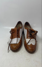 Load image into Gallery viewer, Walter Genuin Mens Brown White Lace-Up Formal Oxford Dress Shoes Size 6
