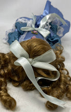 Load image into Gallery viewer, Collectible Blue Dress Curly Hair Green Eyes Porcelain Doll With Box
