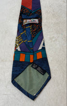 Load image into Gallery viewer, Toons Football Mens Multicolor Printed Miami Dolphins Pointed Tie One Size
