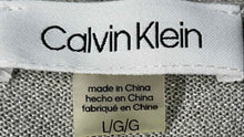 Load image into Gallery viewer, Calvin Klein Womens Gray Long Sleeve Open Front Cardigan Sweater Size L With Tag

