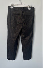 Load image into Gallery viewer, Loft Womens Black Gold Geometric The Riviera Slim Fit Ankle Pants Size 2P
