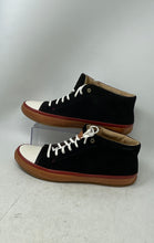 Load image into Gallery viewer, Fossil Mens Red White Black Suede Mid Top Lace-Up Sneaker Shoes Size 13

