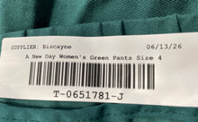 Load image into Gallery viewer, A New Day Womens Green Pleated Front Tapered Cargo Pockets Jogger Pants Size 4
