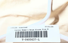 Load image into Gallery viewer, Express Womens Beige 3/4 Sleeve Off The Shoulder Pullover Cropped Blouse Top M
