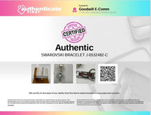 Load image into Gallery viewer, Authentic Swarovski Women's Silver Tone Bracelet
