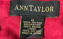 Load image into Gallery viewer, Ann Taylor Womens Brown Cotton Eyelet Sleeveless Back Zip Tank Dress Size 0
