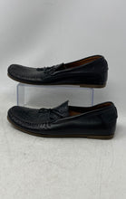 Load image into Gallery viewer, Tomas Maier Mens Black Leather Slip-On Bow Round Toe Loafer Shoes Size 10
