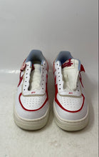 Load image into Gallery viewer, Nike Womens Air Force 1 White Red Blue Sneakers Shoes Size 8 No Laces
