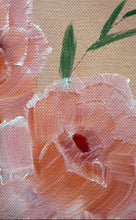 Load image into Gallery viewer, Pink Flowers Still Life Wall Art Framed Canvas Painting Signed For Home Decor
