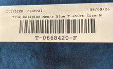 Load image into Gallery viewer, True Religion Mens Blue Tie-Dye Halo Short Sleeve Crew Neck T-Shirt Size M
