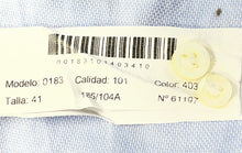 Load image into Gallery viewer, Massimo Dutti Mens Blue Cotton Spread Collar Long Sleeve Dress Shirt Size 16
