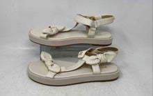 Load image into Gallery viewer, Michael Kors Womens Phoebe Beige Leather Open Toe Slingback Sandals Size 8.5 M
