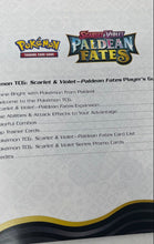 Load image into Gallery viewer, Lot Of 3 Pcs Pokémon TCG Scarlet &amp; Violet Paldean Fates Player's Guide Booklet

