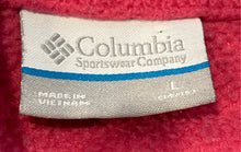 Load image into Gallery viewer, Columbia Girls Hot Pink Fleece Raglan Sleeve Mock Neck Full-Zip Jacket Size L
