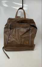Load image into Gallery viewer, Tati Ferrazini Womens Brown Leather Adjustable Strap Zip-Around Lined Backpack
