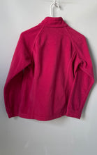 Load image into Gallery viewer, Columbia Girls Hot Pink Fleece Raglan Sleeve Mock Neck Full-Zip Jacket Size L
