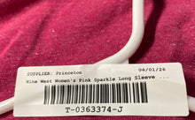 Load image into Gallery viewer, Nine West Womens Pink Sparkle Long Sleeve Crew Neck Pullover T-Shirt Size XL
