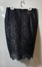 Load image into Gallery viewer, Banana Republic Womens Black Printed Lace Straight &amp; Pencil Skirt Size 2
