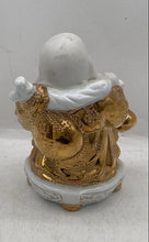 Load image into Gallery viewer, Vintage Porcelain Hand Painted Gold Gilt Chinese Happy Buddha Statue Figurine
