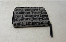 Load image into Gallery viewer, Juicy Couture Womens Gray Black Signature Print Accordion Zip-Around Wallet
