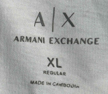 Load image into Gallery viewer, Armani Exchange Mens White Black Cotton Regular Fit Graphic T-Shirt Size XL
