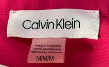 Load image into Gallery viewer, Calvin Klein Womens Fuchsia Long Sleeve Split Neck Blouse Top Size Medium
