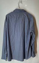 Load image into Gallery viewer, Tommy Hilfiger Mens Blue Stretch Long Sleeve Slim Fit Dress Shirt Size 2XL 18
