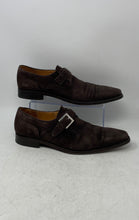 Load image into Gallery viewer, Cordwainer Mens Brown Suede Buckle Monk Strap Dress Shoes Size 8.5

