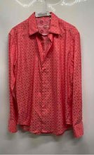 Load image into Gallery viewer, Robert Graham Mens Red Printed Cotton Classic Fit Button-Up Shirt Size Medium
