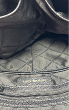 Load image into Gallery viewer, Michael Kors Womens Lenox Black Leather Bottom Studs Top Handle Satchel Bag
