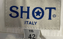 Load image into Gallery viewer, SHOT Mens White Flat Front Stretch Pockets Cargo Capri Pants Size 42
