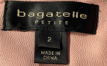 Load image into Gallery viewer, Bagatelle Womens Pink Genuine Leather Long Sleeve Front Full-Zip Jacket Size 2

