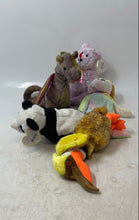 Load image into Gallery viewer, Ty Multicolor Beanie Baby Collectible Stuffed Animals Plush Toys Set Of 5 Pieces

