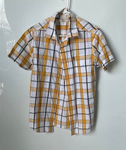 Load image into Gallery viewer, Penguin Mens Multicolor Plaid Short Sleeve Spread Collar Button-Up Shirt Size M

