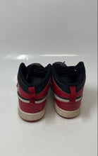 Load image into Gallery viewer, Nike Boys Air Jordan 1 Mid DQ8423-061 Red Black Lace-Up Sneakers Shoes Size 2Y
