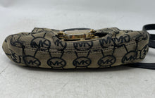 Load image into Gallery viewer, Michael Kors Womens Brown Black Signature Print Flap Over Crossbody Handbag
