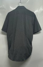 Load image into Gallery viewer, Hugo Boss Mens Gray Short Sleeve Collared Slim Fit Button-Up Shirt Size Large
