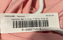 Load image into Gallery viewer, Lacoste Mens Pink Cotton Short Sleeve Crew Neck Pullover T-Shirt Size XL

