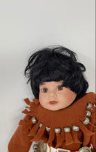 Load image into Gallery viewer, Elke Hutchens Little Eagle Dancer Baby Girl Indian Collector Porcelain Doll
