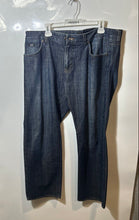 Load image into Gallery viewer, Boss Hugo Boss Mens Blue Denim Dark Wash Pockets Straight Leg Jeans Size 38/30
