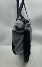 Load image into Gallery viewer, Steve Madden Womens Gray Black Detachable Strap Outer Pockets Lined Tote Bag
