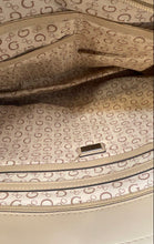 Load image into Gallery viewer, Guess Womens Brown Monogram Inner Pockets Double Handle Zipper Tote Bag
